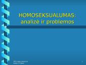 Homoseksualumas: analizė ir problemos