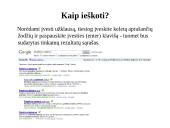 Informacijos paieškos būdai 13 puslapis