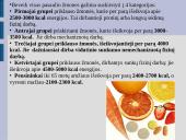 Maisto medžiagos ir jų teikiama energija 12 puslapis