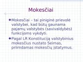Mokesčiai, jų rūšys ir derinimo problema 2 puslapis