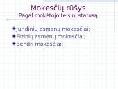 Mokesčiai, jų rūšys ir derinimo problema 4 puslapis