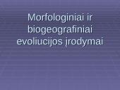 Morfologiniai ir biogeografiniai evoliucijos įrodymai