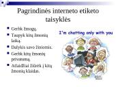 Naudojimosi kompiuteriu ir internetu etika 8 puslapis