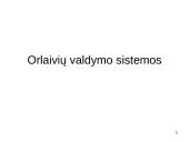 Orlaivio valdymo sistemos