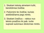 Pamoka 11 klasei: Kaip sėkmingai parašyti teksto analizę ir interpretaciją mokykloje 11 puslapis