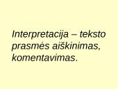 Pamoka 11 klasei: Kaip sėkmingai parašyti teksto analizę ir interpretaciją mokykloje 3 puslapis