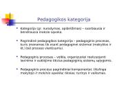 Pedagogikos objektas ir dalykas 8 puslapis