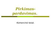 Pirkimas - pardavimas