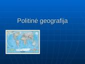 Politinė geografija ir pasaulio žemėlapis
