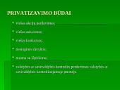 Privatizavimas Lietuvoje: būdai ir pasekmės 16 puslapis