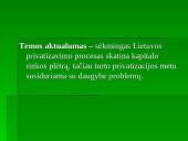 Privatizavimas Lietuvoje: būdai ir pasekmės 3 puslapis