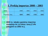 Rinkos dydžio nustatymas. Produktas -  cigaretės 2 puslapis