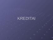 Šiuolaikinės finansinės paslaugos - kreditai