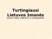 Turtingiausi Lietuvos žmonės