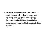 Ugdymo mokslo filosofijos, ugdymo teorijos ir ugdymo praktikos santykis 17 puslapis