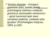 Veiklos metodai, teikiant pagalbą individui krizinėse situacijose 6 puslapis