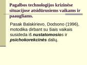 Veiklos metodai, teikiant pagalbą individui krizinėse situacijose 9 puslapis