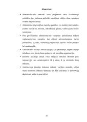 Administracinių vadybos metodų analizė. Jų taikymo tikslingumas, siekiant didinti organizacijos valdymo efektyvumą 20 puslapis