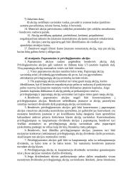 Akcinių bendrovių kapitalo sudėtis. Akcijų rūšys 8 puslapis