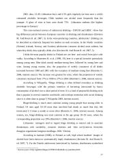 Drinking habits in Lithuania and Finland 17 puslapis