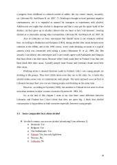 Drinking habits in Lithuania and Finland 18 puslapis