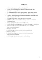 Eurooptimizmas, europesimizmas, eurorealizmas Lietuvoje: argumentų palyginimas 20 puslapis