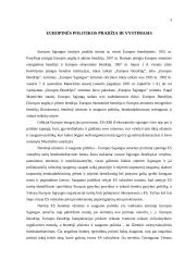 Europinės politikos pradžia ir vystymasis 4 puslapis