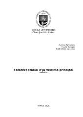 Fotoreceptoriai ir jų veikimo principai