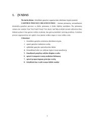 Gamybos organizavimo tobulinimas įmonėje 3 puslapis