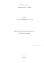 Įmonės aplinkos įvertinimas: UAB "Fauga"
