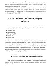 Įmonės pardavimo valdymo ypatybės: UAB "Delikata" 14 puslapis