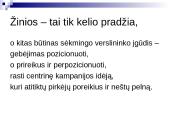 Įmonės pozicionavimo ir perpozicionavimo politika 2 puslapis