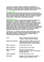 Įmonės veiklos aprašymas: UAB "Constructus" 2 puslapis