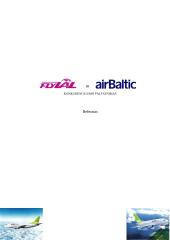 Įmonių konkurencingumo palyginimas:  "flyLAL" ir "airBaltic"