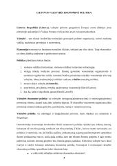 Lietuvos valstybės ekonominė politika bei jos ir tikslai 3 puslapis