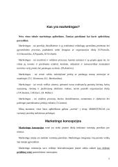 Marketingo koncepcijos ir strategija 2 puslapis