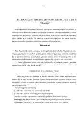 Makroekonomikos problema - nedarbas ir infliacija 3 puslapis