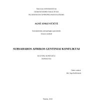 Subsaharos Afrikos gentiniai konfliktai