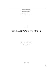 Sveikatos sociologija