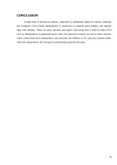 The European Central Bank independence. The case of European central bank 18 puslapis