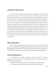 The European Central Bank independence. The case of European central bank 10 puslapis