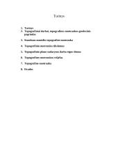 Topografinių planų rengimo technologija