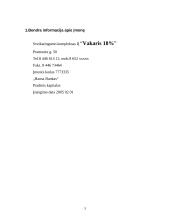 Verslo planas: sveikatingumo kompleksas IĮ "Vakaris 18%" 2 puslapis