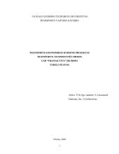 Verslo planas: transporto-ekspedicinės firmos UAB "Transactive"