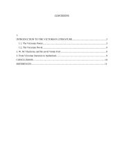 Victorian literature and W.M. Thackeray's Vanity Fair. The influence of Victorian literature on Modernism 2 puslapis