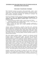 Informacijos ir komunikacijos technologijos. Informacinių sistemų klasifikavimas 4 puslapis