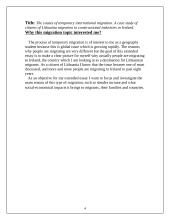 Geography investigation of migration between Lithuania and Ireland 4 puslapis