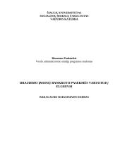 Draudimo įmonių bankroto pasekmės vartotojų elgsenai
