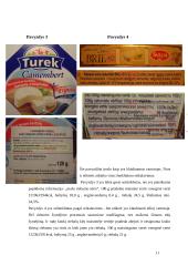 Riebalų kiekio ir maistinės vertės ženklinimo ypatumai fermentiniuose, nokinamuose, pelėsiniuose sūriuose 11 puslapis
