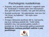 Auditorijos baimė ir jos šalinimas 20 puslapis